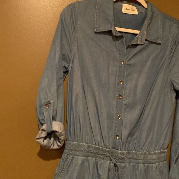 Morgan Claire Lightweight Romper Long Sleeves Size Small Junper - Picture 2 of 11